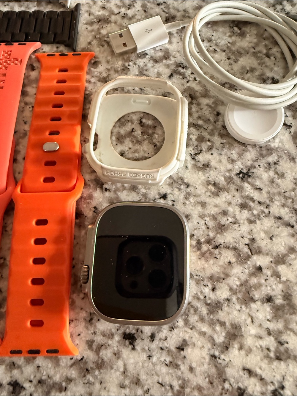 Apple Watch Ultra Bluetooth + 5g with Charger and 21 Bands